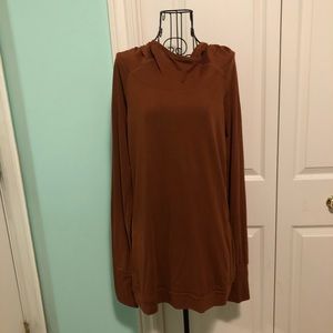 Long sleeve top with hood NWT